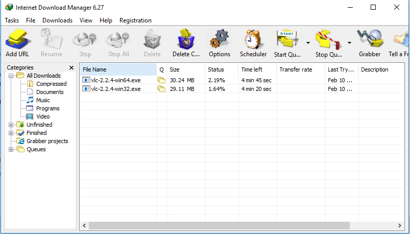Internet Download Manager Screenshot 1