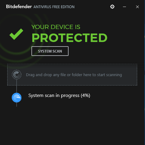 Bitdefender Antivirus Free Screen 1