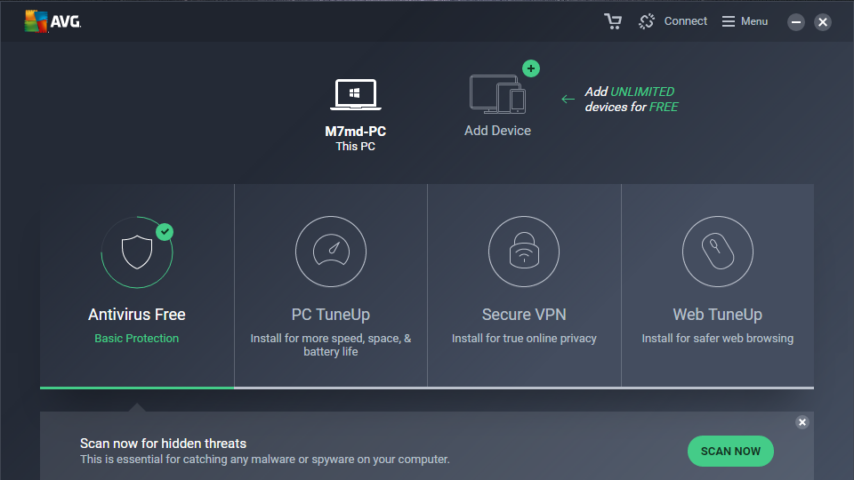 AVG AntiVirus Free Screenshot 1