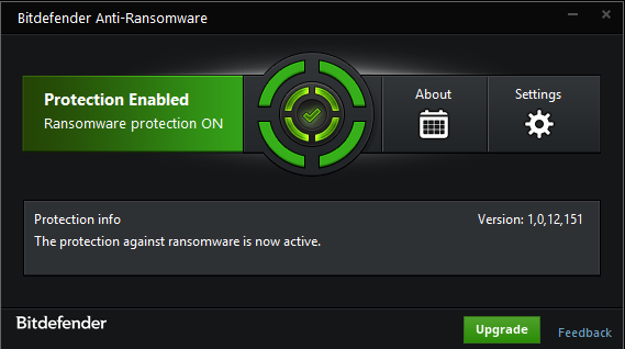Bitdefender Anti-Ransomware Screenshot 1
