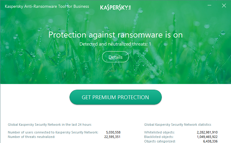 Kaspersky Anti-Ransomware Tool for Business Screenshot 1
