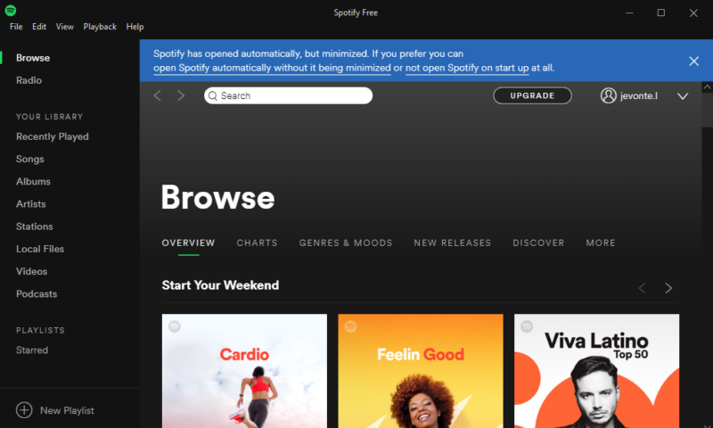 Spotify Screenshot 1