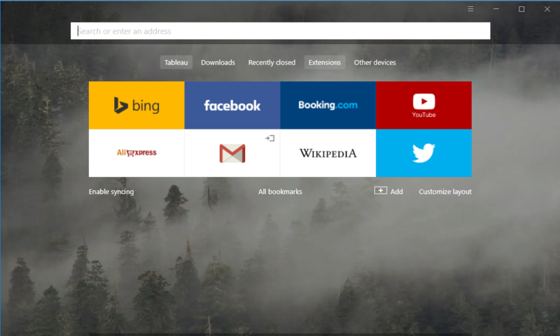 Yandex Browser Screenshot 1