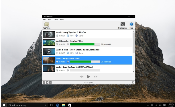 4K Video to MP3 Screenshot for Windows11