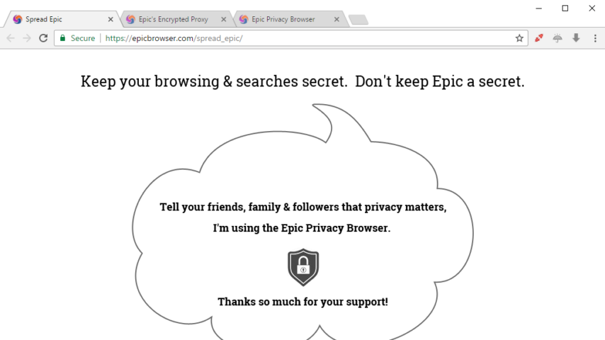 epic privacy browser review