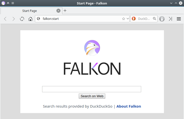 Falkon Browser Screenshot