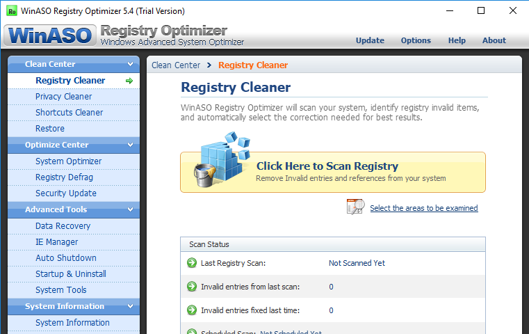 WinASO Registry Optimizer Review
