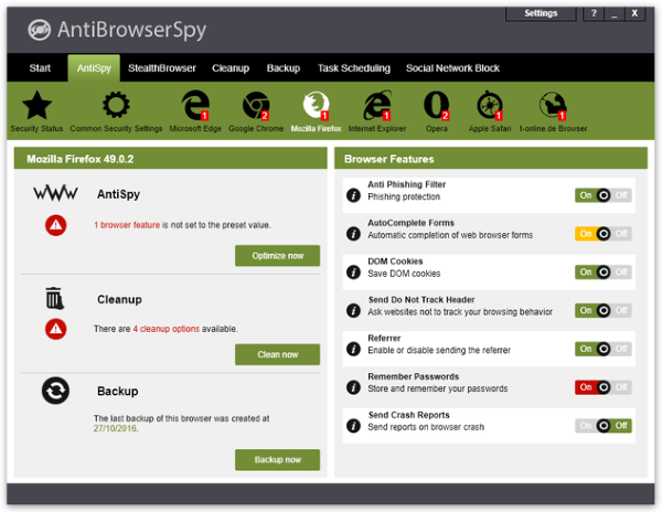 free instals AntiBrowserSpy Pro 2023 6.07.48345