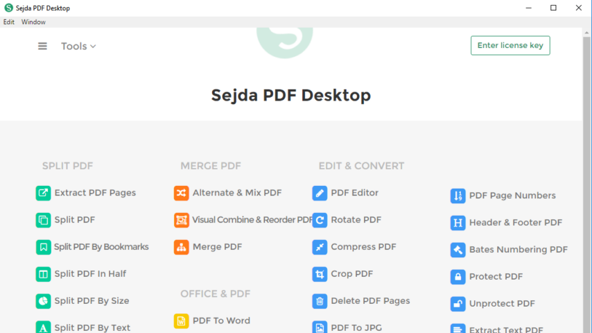Sejda PDF Desktop Screenshot 1 Sejda PDF Desktop Review