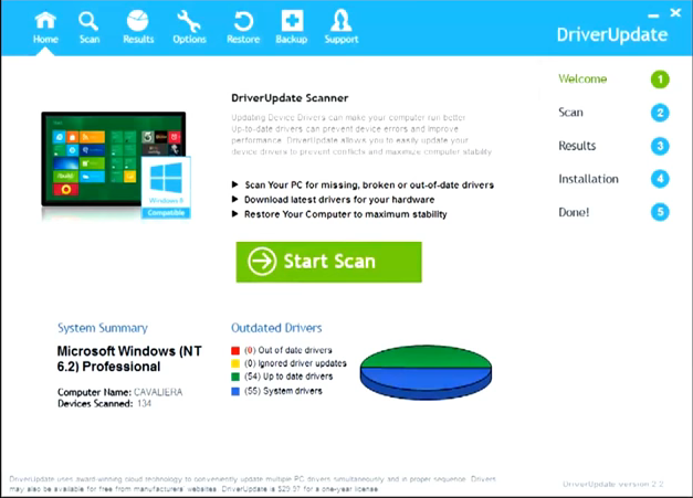 Slimware DriverUpdate Screenshot 1