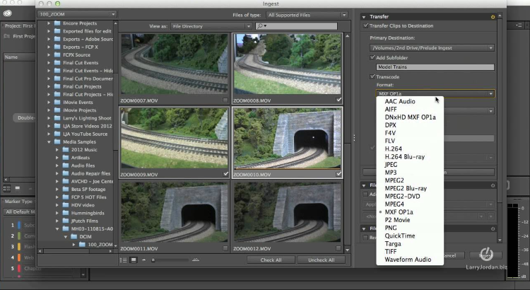 Adobe Prelude CC Screenshot