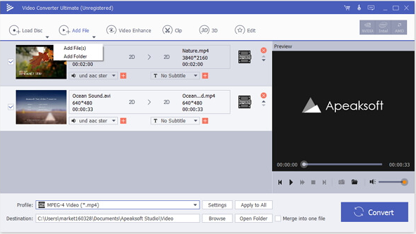 Apeaksoft Video Converter Ultimate Screenshot for Windows11