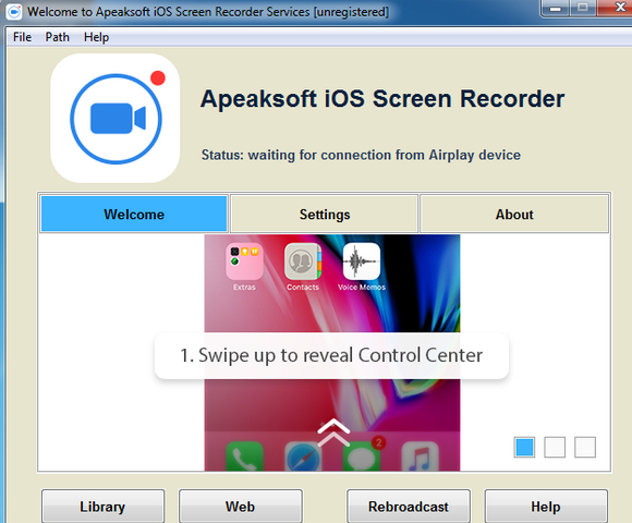 Apeaksoft iOS Screen Recorder Screenshot