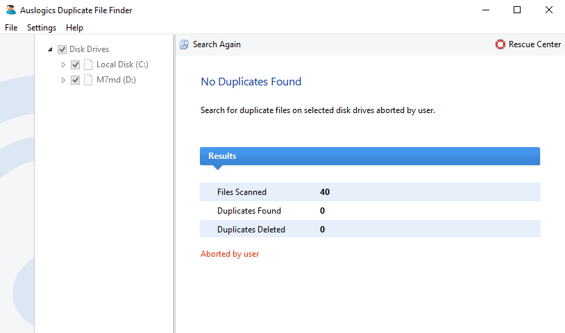 Auslogics Duplicate File Finder Screenshot 1