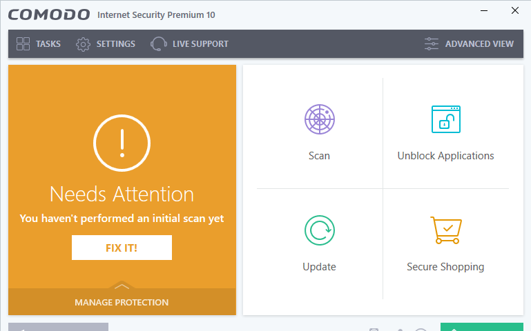 COMODO Internet Security Screenshot 1