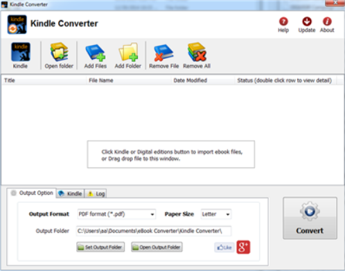 Kindle Converter Screenshot for Windows11