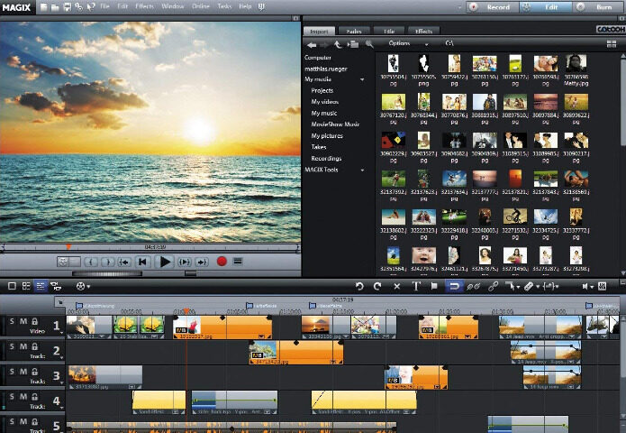 MAGIX Movie Edit Screenshot