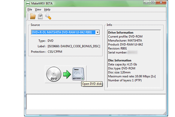 MakeMKV Screenshot for Windows11