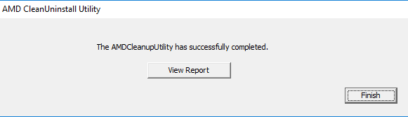 AMD Clean Uninstall Utility Screenshot