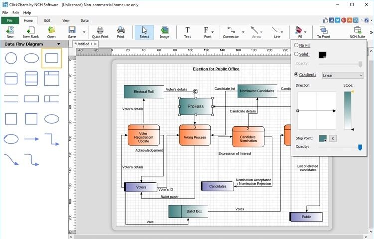 ClickCharts Diagram & Flowchart Software Screenshot 1 ClickCharts Diagram & Flowchart Software Screenshot 1
