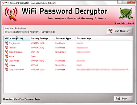 WiFi Password Decryptor Review