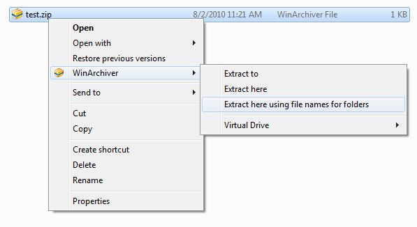 WinArchiver Screenshot for Windows11