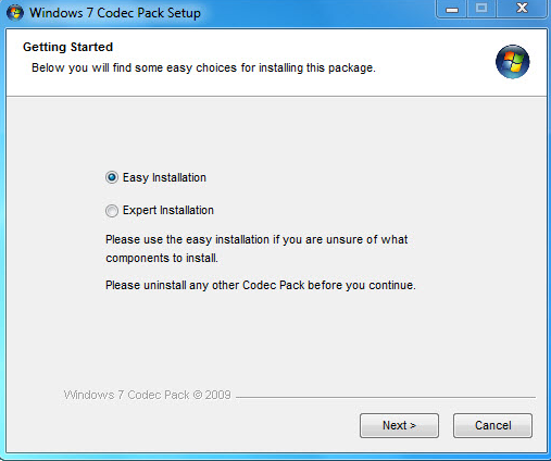 Windows 7 Codec Pack Screenshot 1