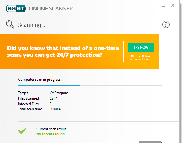 ESET Online Scanner Review