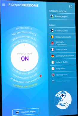 F-Secure Freedome VPN 2.69.35 instal the last version for windows