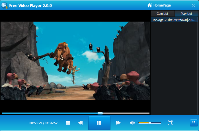 GiliSoft Free Video Player Screenshot