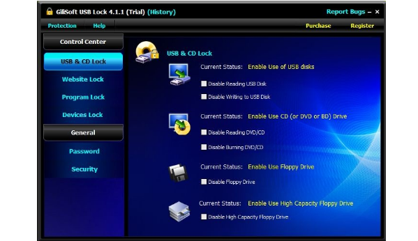 Gilisoft USB Lock Screenshot for Windows11