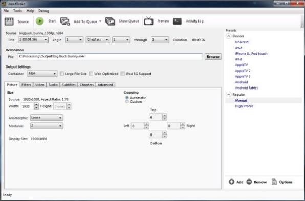 handbrake software