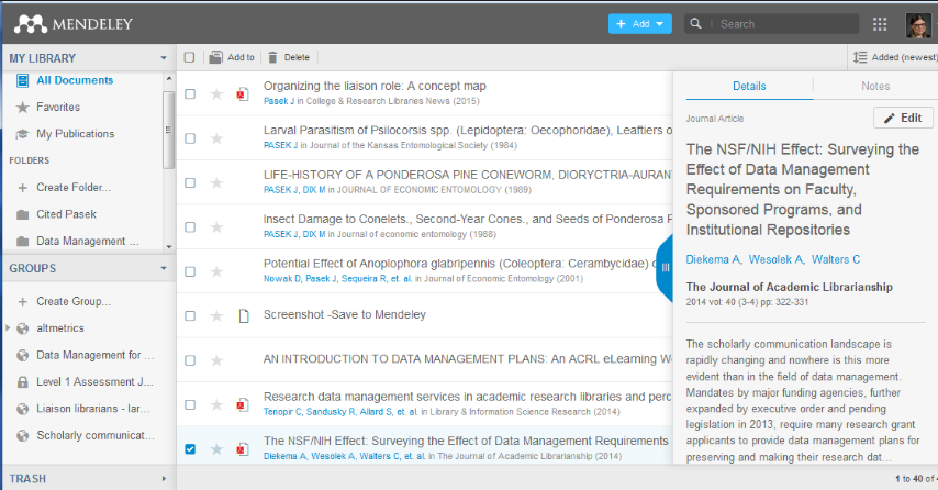 Mendeley Screenshot 2