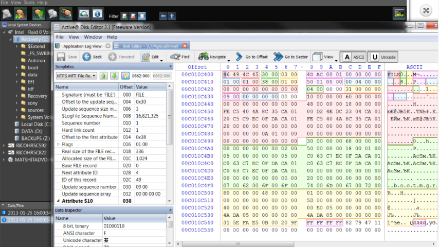 NTFS Data Recovery Toolkit Screenshot