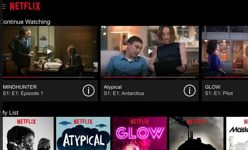 Netflix App for Windows 10 Screenshot 1