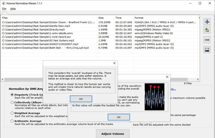 Volume Normalizer Master Screenshot