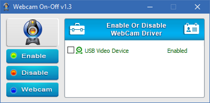 Screenshot 2 for WebCam On-Off