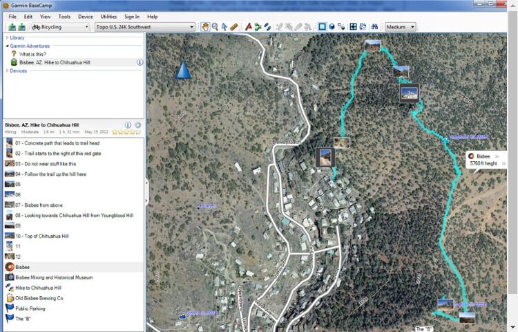 Garmin BaseCamp Screenshot 1