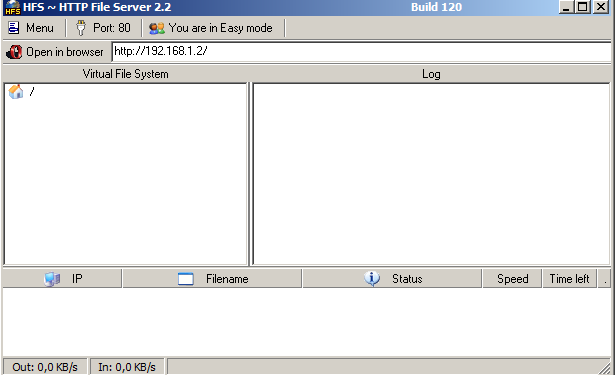 HFS – Http File Server Screenshot for Windows11