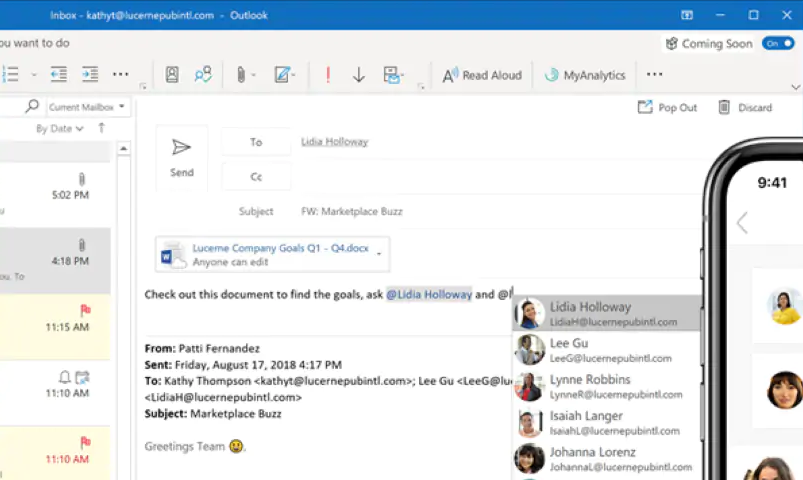 Microsoft Outlook Screenshot