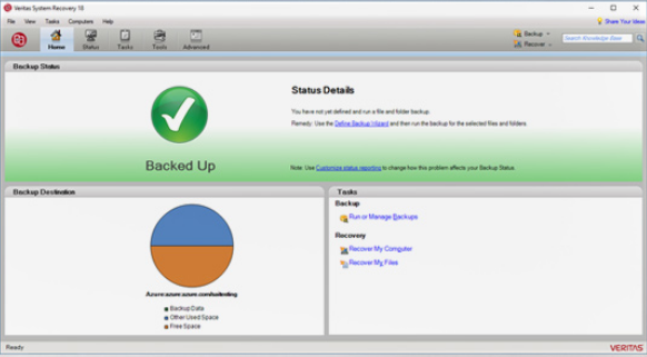Veritas System Recovery Screenshot for Windows11