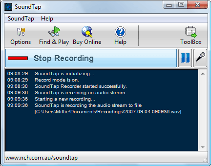 soundtap streaming audio recorder logo