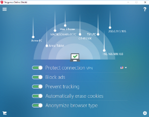 Steganos Online Shield VPN Screenshot for Windows11