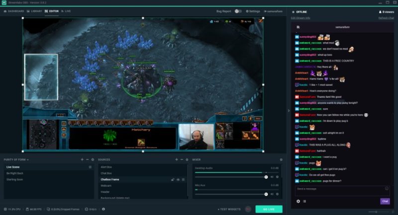 Streamlabs OBS Screenshot