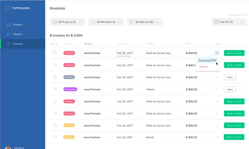 TopTracker Screenshot 1 TopTracker Screenshot 1