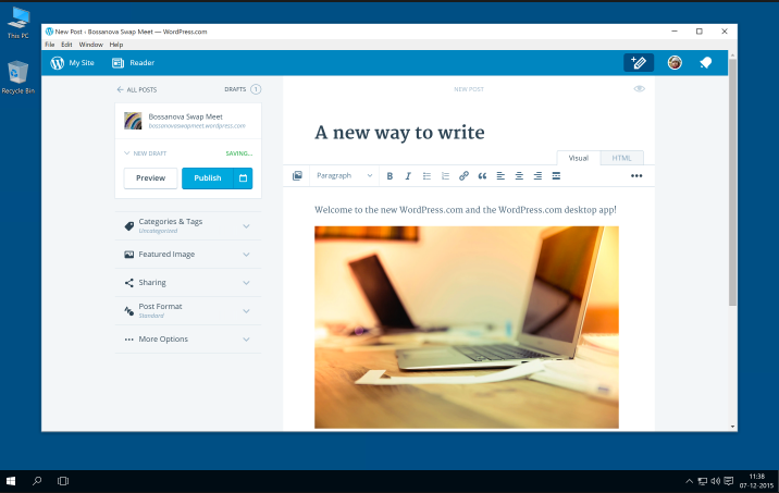 WordPress Desktop App Screenshot