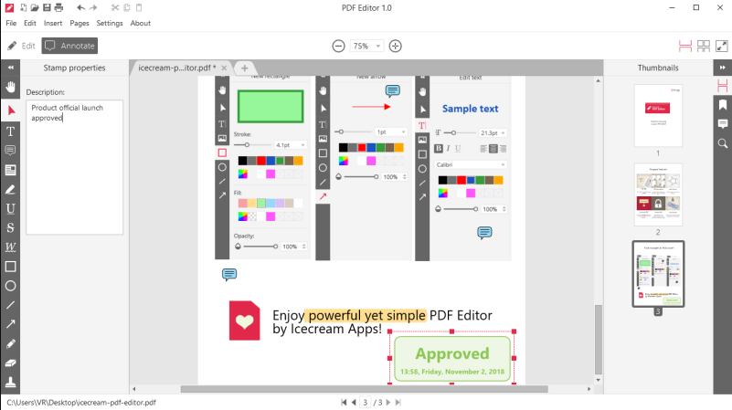 IceCream PDF Editor Screenshot 1 IceCream PDF Editor Screenshot 3