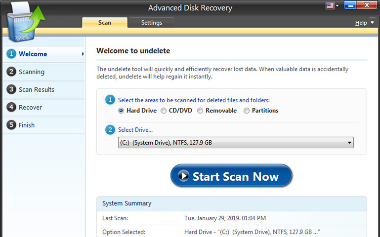 Advanced Disk Recovery Screenshot 1