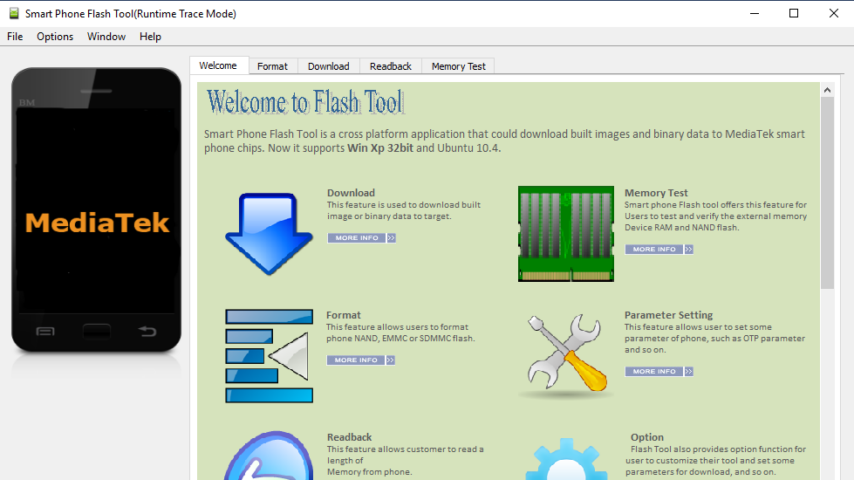 SP Flash Tool Screenshot 1