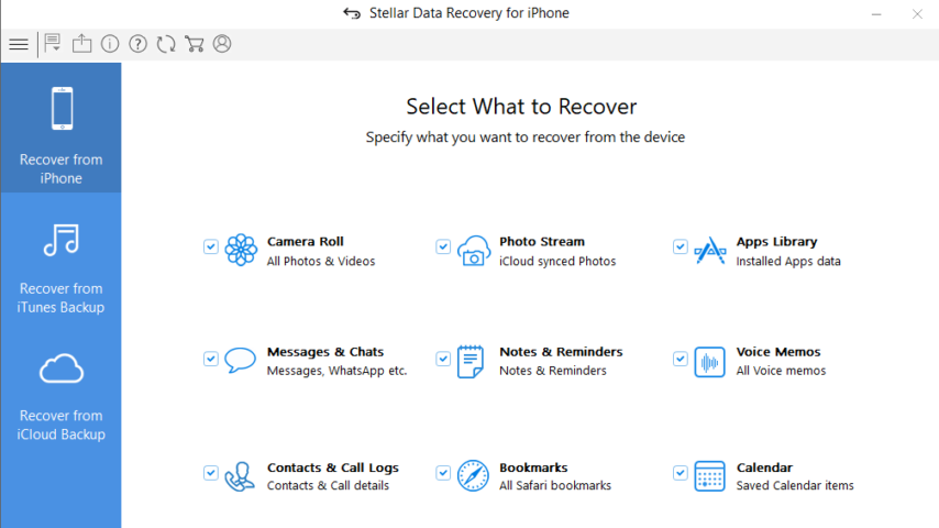 Stellar Data Recovery for iPhone Screenshot 1